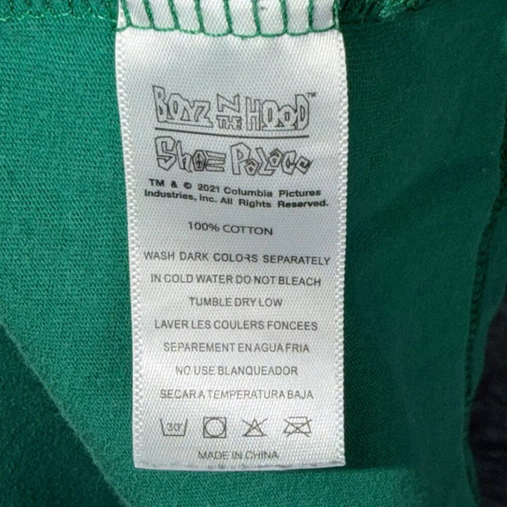 Boyz N The Hood Shoe Palace Men T-Shirt M Green Graphic Movie Increase The Peace - Picture 5 of 7